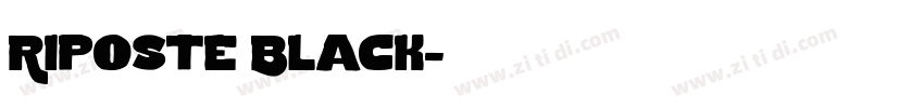 Riposte Black字体转换